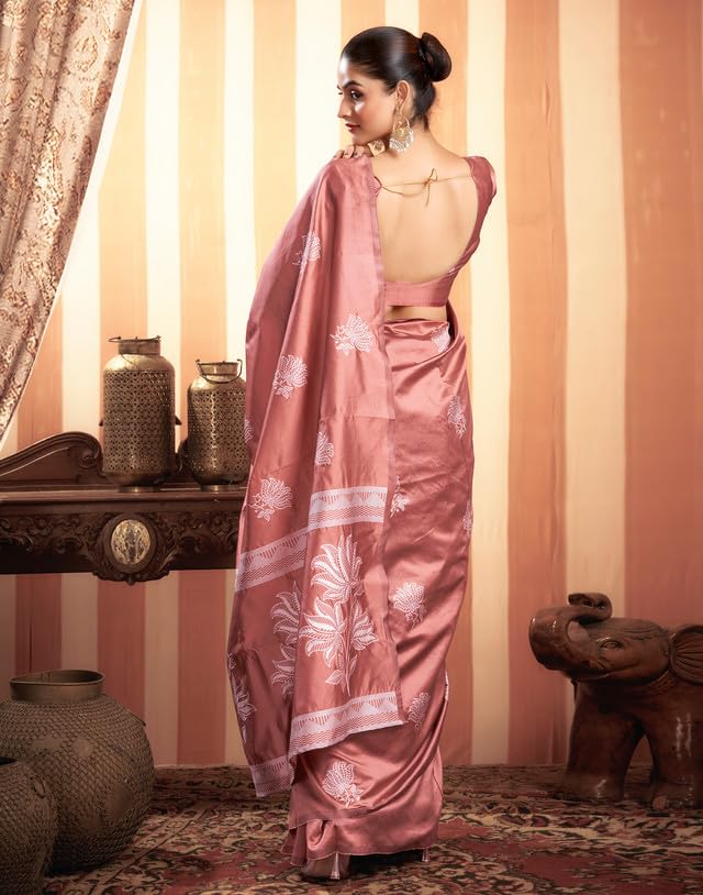 Image of SIRIL Women's Kanjivaram Soft Silk Saree Pure Silk Saree With Unstitched Blouse Piece