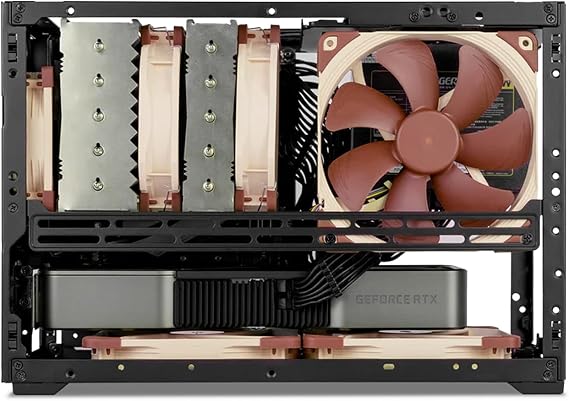 SSUPD Meshroom D Mini-ITX Small Form Factor (SFF) Case - Full Mesh Side Panel - Tool-Free and Easy Accessibility Black (Variant B)