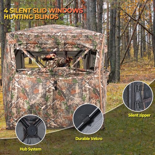 ITEFDTUTNE 360 See-Through Hunting Blind