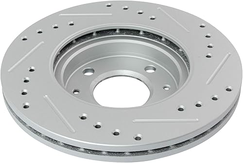 Miniatura 6 de TRQ Kit de rotor recubierto de rendimiento con pastillas de freno de cerámica delanteras y traseras con productos químicos