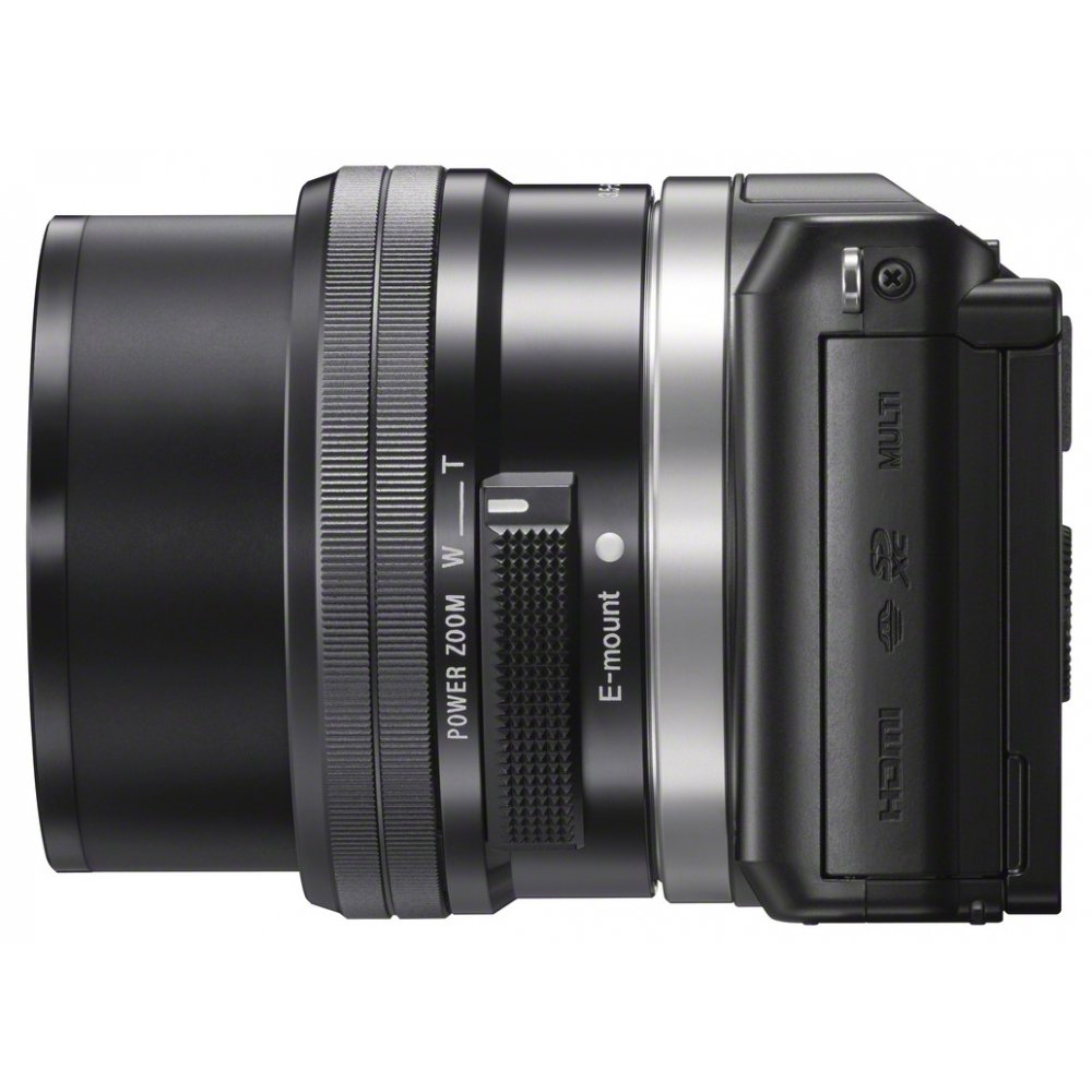Sony Alpha 5000Y Fotocamera Digitale Compatta con Obiettivo Intercambiabile, Sensore APS-C CMOS Exmor HD da 20,1 MP, Obiettivi 16-50mm e 55-210mm inclusi, Nero
