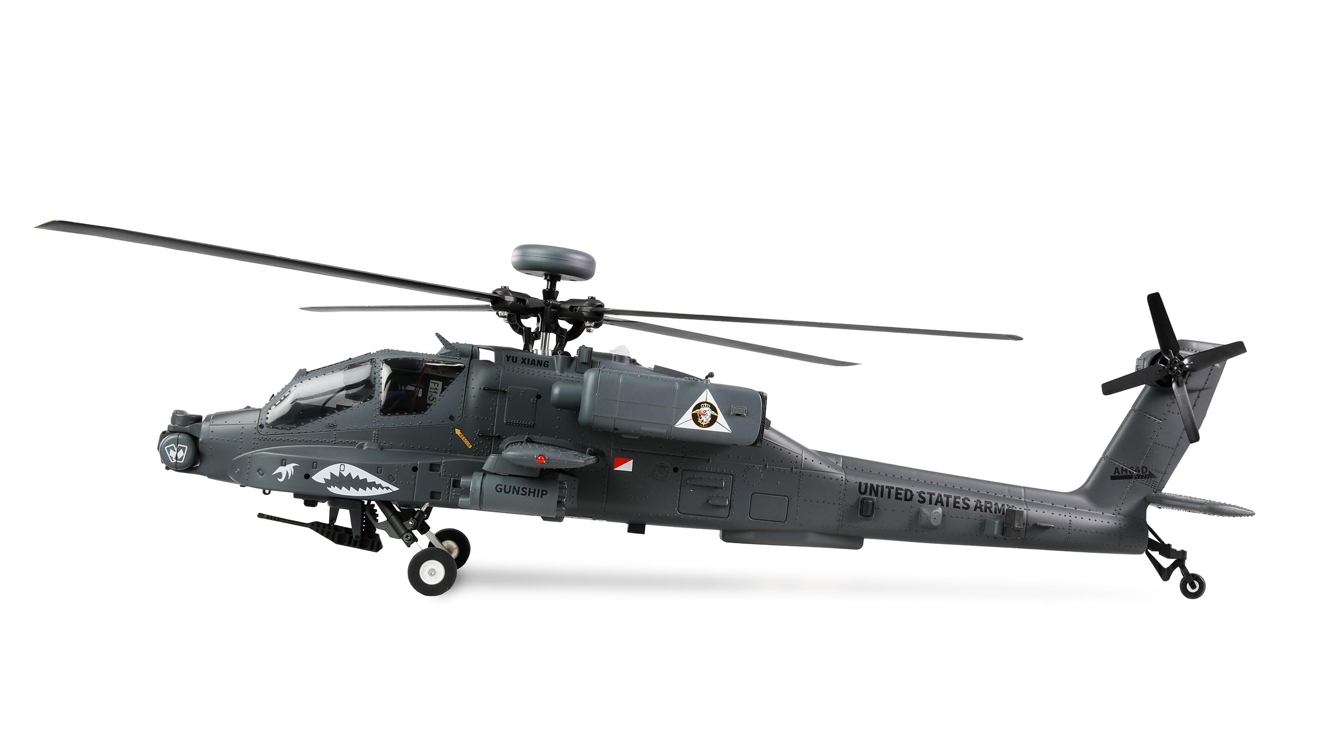 Amewi Apache AH-64D CP Helikopter 6G/3D GPS RTF RC ferngesteuert Heli Hubschrauber, Olivgrün
