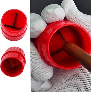 Pipe Deburring Tool - Her Kindness Deburring Tool for Copper Pipe - Deburring Cutters Universal Pipe Reamer 3mm-38 mm(0.12in-1.5in) Inner-Outer Reamer Plumbing Tools Acrylic Tubing Chamfer Tool