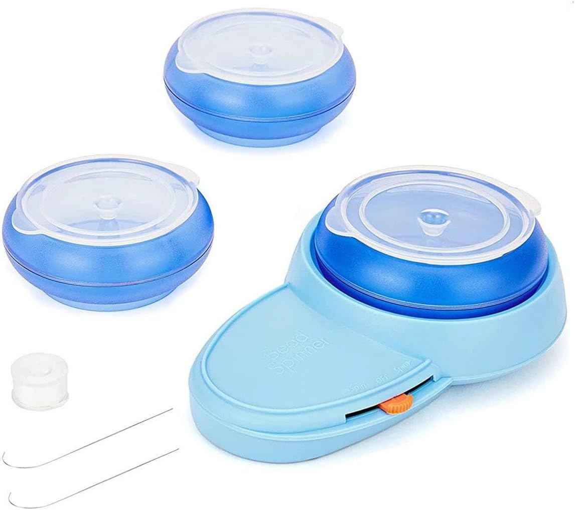 NeXiQan Electric Bead Spinner, Abs Quickly Crafting Sewing DIY Spinnings Bracelet Jewelry Tool