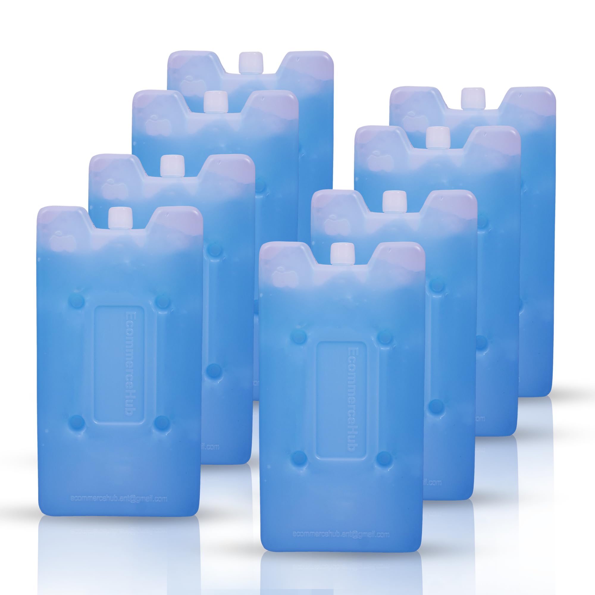 ecommercehub EcommerceHub® Ice Packs for Cooler 8PCS - Reusable, Long Lasting Ice Pack & Beverage/Cold Items Transports & Cooler Set for Long Term Use - Cools Faster Than Ice - Cooler Accessories-picture-32