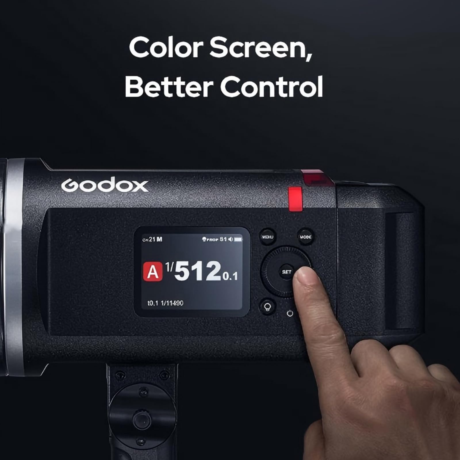 Godox AD600BM II AD600BMII Manueller HSS-Außenblitz, 500 Blitze bei Volllast, 40W LED-Modellierlampe, Farbkodierte LED-Bedienfelder, 10.8V/8940mAh Li-Akku, mit Bowens-Mount für vielfältige Lichtforme