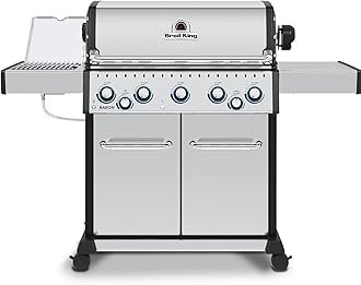 Broil King 876947 Baron S 590 Pro IR, Natural Gas (NG), Stainless Steel, Black