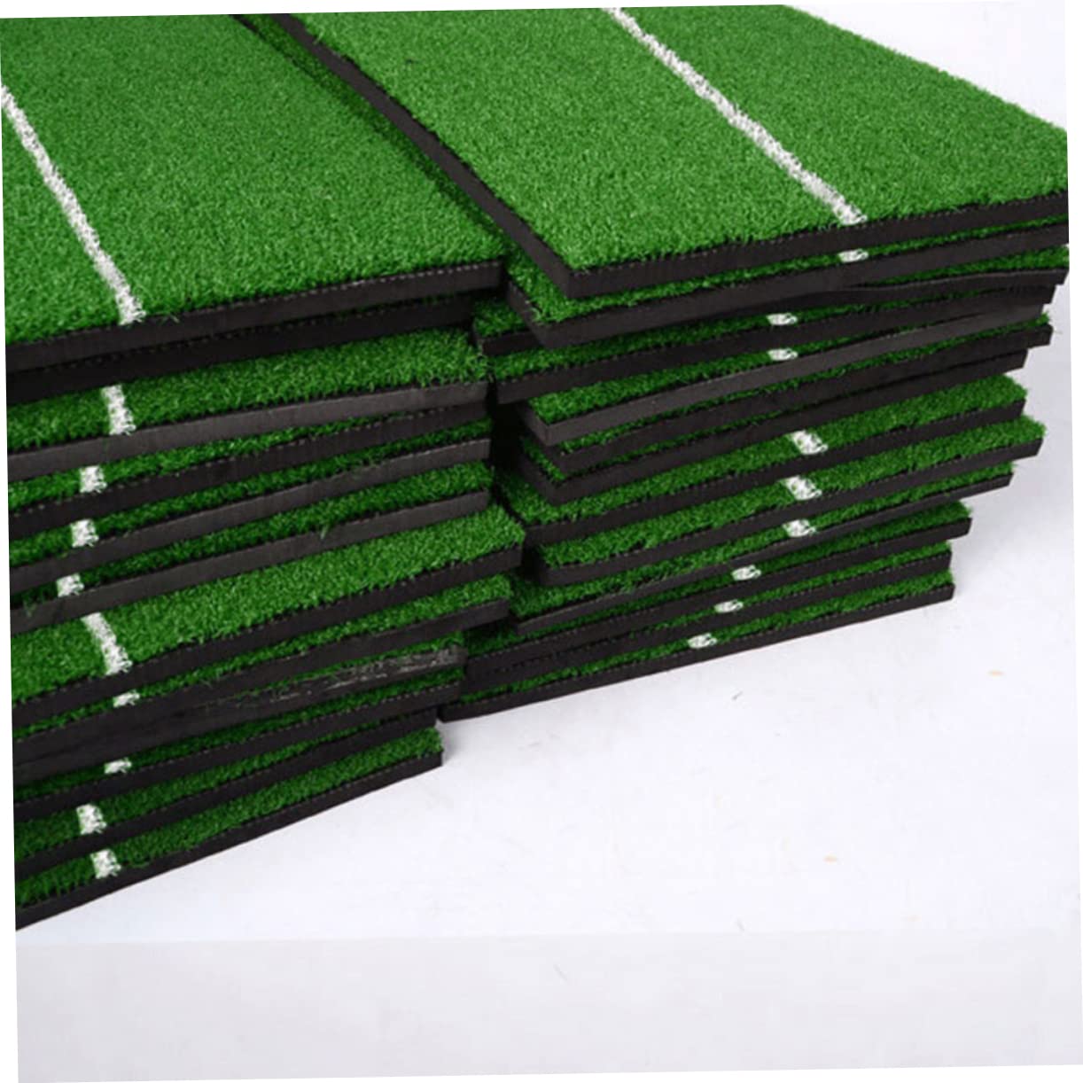 GANAZONO 1pc Gold Pad Play Artificial Turf Practice Mat Sticky Golf Swinging Golf Training Mat for Swing Detection Treadmill Mat for Carpet Golf Balls Simulator Sticky Balls