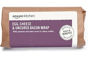 An Amazon Kitchen Sandwich: Egg, Cheese & Uncured Bacon Breakfast Wrap: Start...
