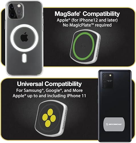 Miniatura 39 de Scosche MP2ODVM-XTSP MagicMount Pro2 - Soporte magnético para teléfono celular 4 en 1, compatible con MagSafe, iPhones, Galaxy, Pixel y todos