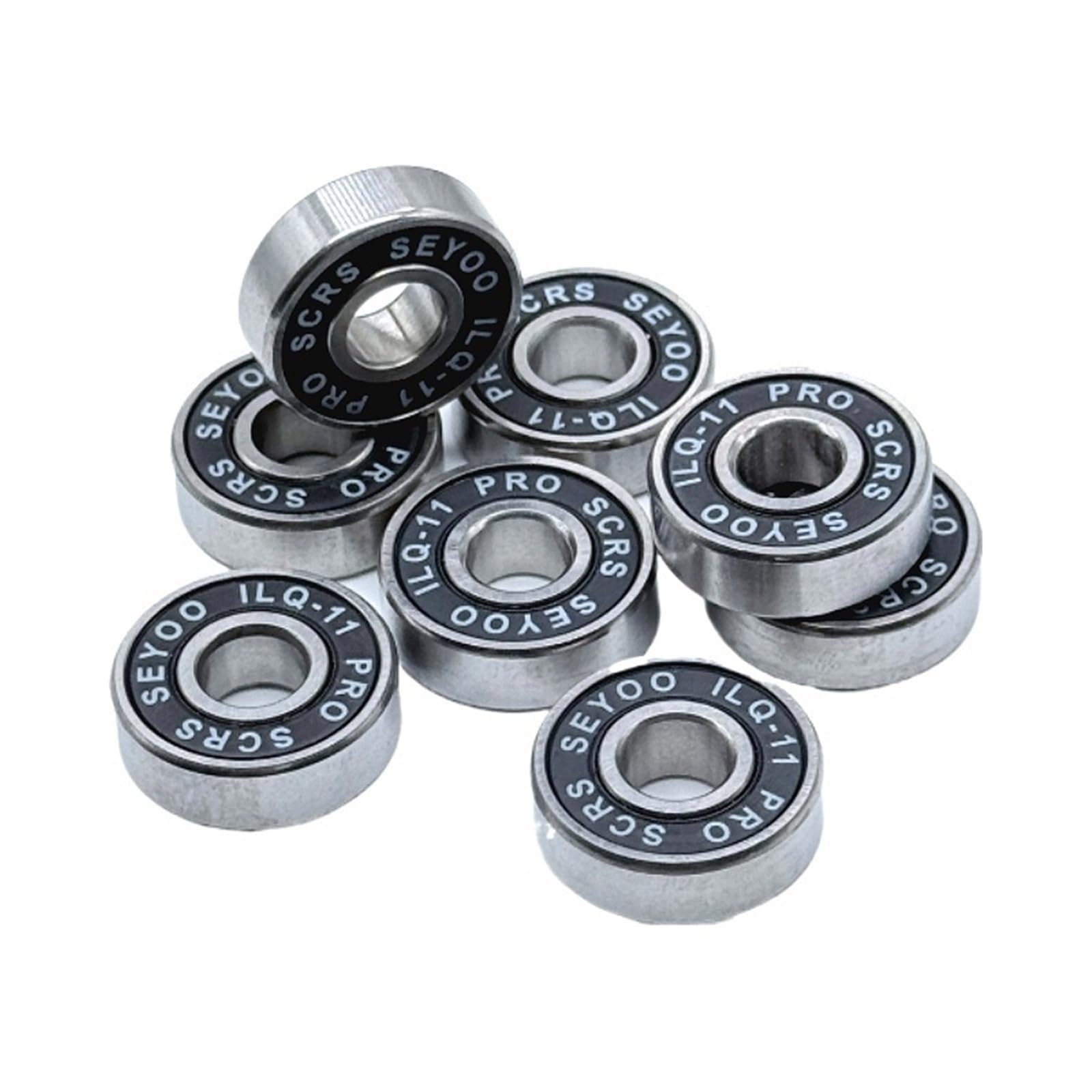 Cuscinetti a sfera in miniatura per pattini a rotelle, 8 pezzi, 608RS ABEC-9, cuscinetti a sfera in acciaio cromato, per skateboard