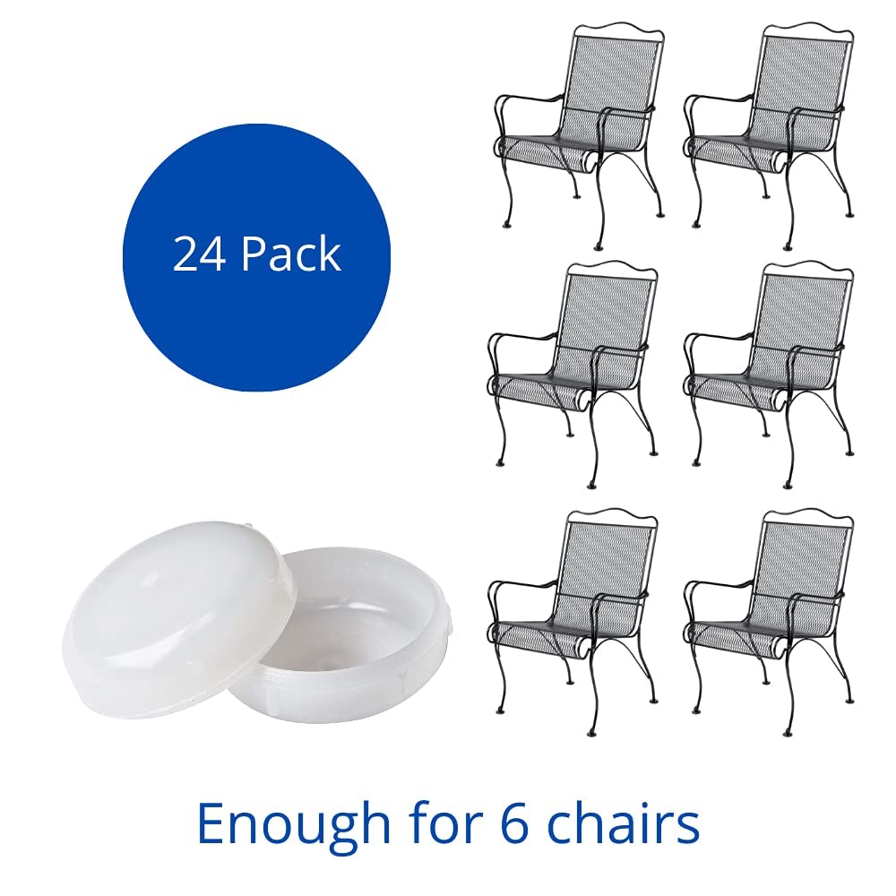 Project Patio 11/2 inch Wrought Iron Patio Furniture Feet Glides and
