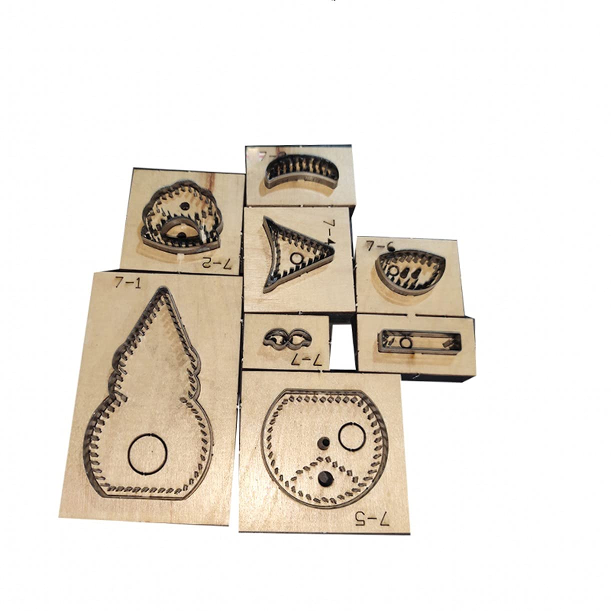 Molde de madera de acero, troquelado de cuero, molde de troquelado para álbumes de recortes, herramienta de plantilla para manualidades, colgante de decoración de Papá Noel