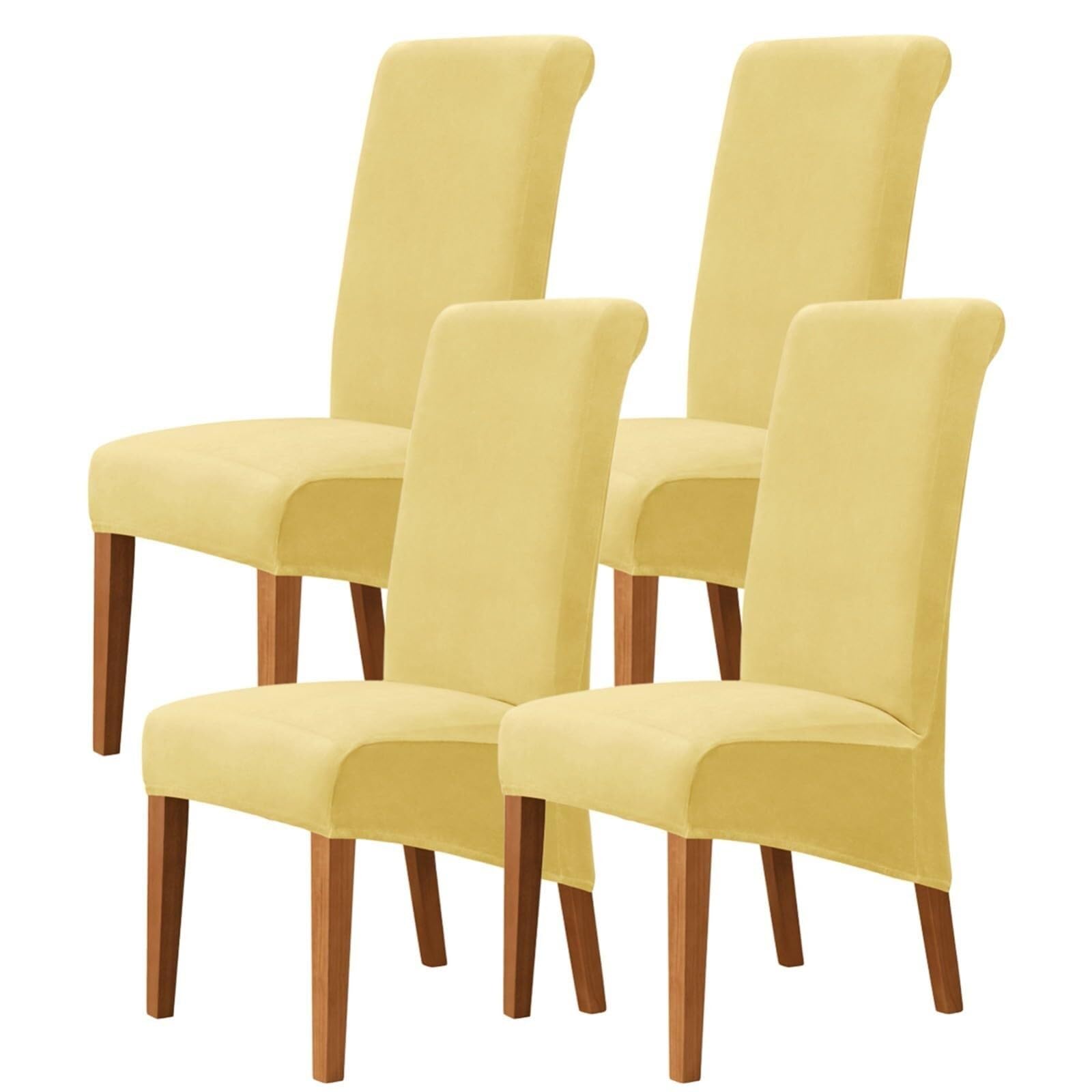 NMVAWIPT Dining Chair Covers, Stretch High-Back Room, For Home Restaurant Living Banquet Four Season, Easy Installation(2#,4Pcs)