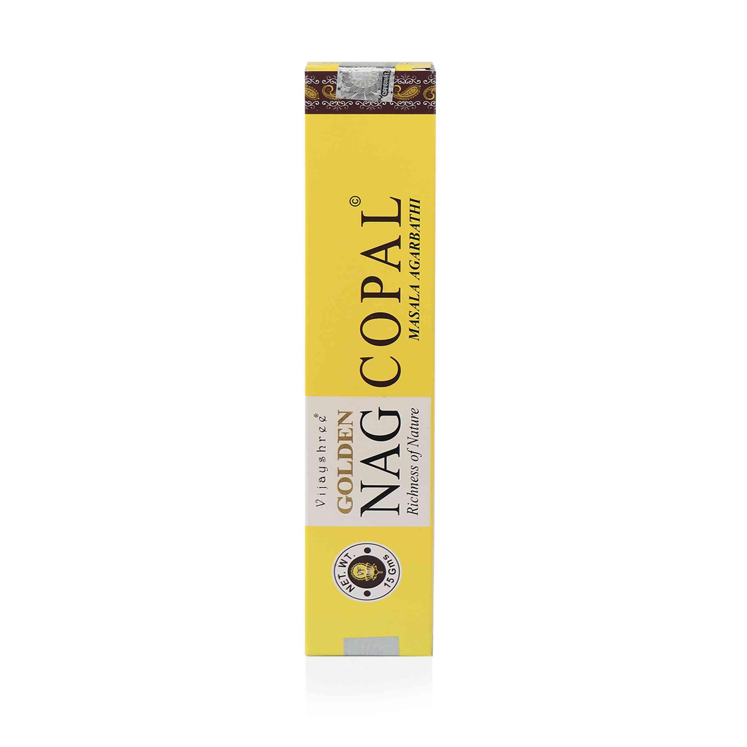 Nklaus Copal Golden Nag Incense Sticks 15G - Powerful Resin For Spiritual Cleansing, Meditation & Rituals Natural Hand Rolled Incense