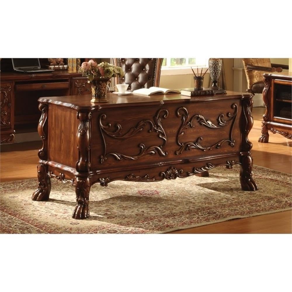 Amazon.com: Acme Dresden Office Desk, Cherry Oak Finish : Home