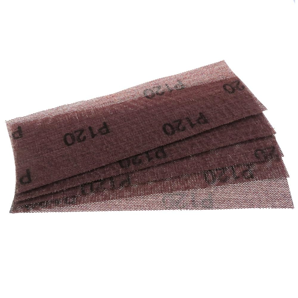 10 szt. Tarcze szlifierskie siatkowe 198x70mm - tarcze ścierne z haczykiem i pętelką, bezpyłowe, papier ścierny zapobiegający blokowaniu się do drewna i metalu(150grit)