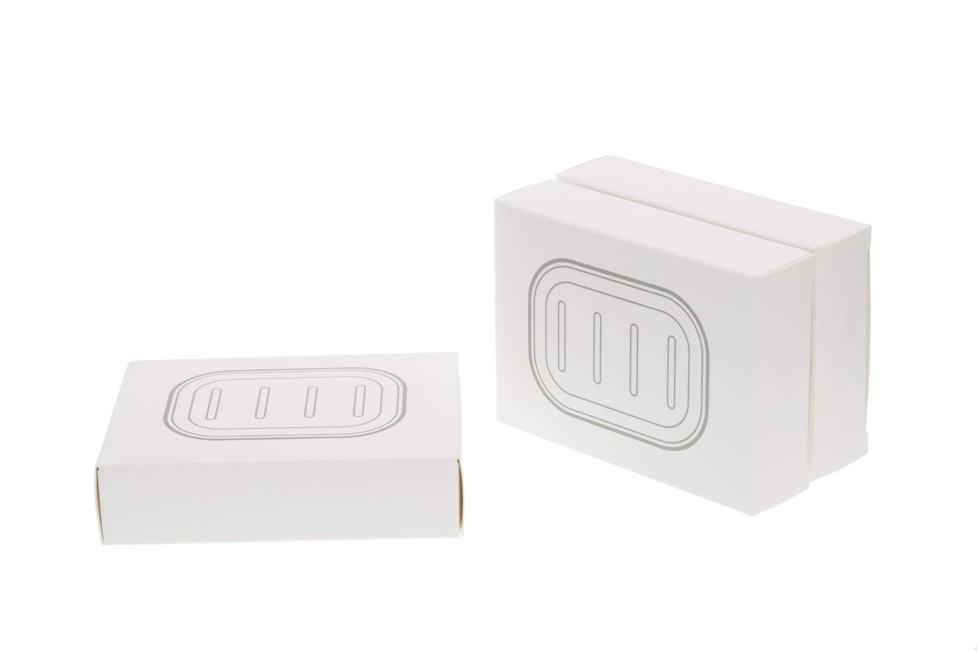 Portasapone Con Scarico - Salva Sapone Da Bagno, Anti-molliccio, Facile Pulizia (Bianco) - Foto 11