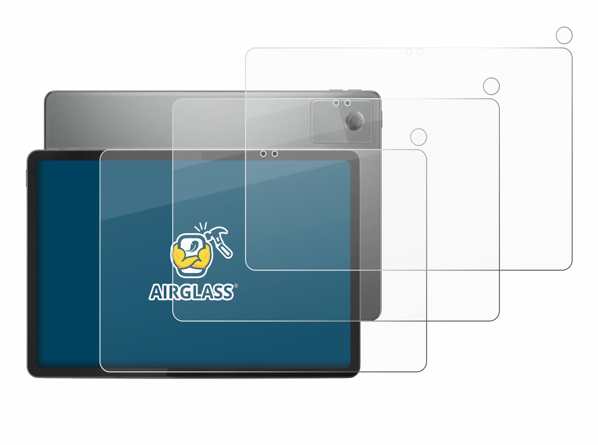 brotect 3 Pezzi Pellicola Vetro per Lenovo Idea Tab 11" 2025 TB336FU | (Fronte+Fotocamera) Chiara Protezione Schermo Made in Germany, Durezza 9H Anti-Graffio Glass Screen Protector