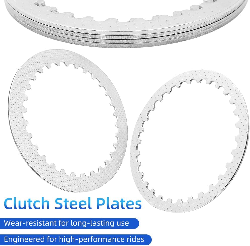 Clutch Kit & Clutch Cover Gasket & Oil Filter kit Compatible with Kawasaki Ninja 400 EX400 Z400 ER400 2018-2024