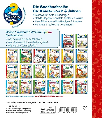Wieso? Weshalb? Warum? junior, Band 9 - Die Eisenbahn (Sachbuch ab 2 Jahre - mit Klappen) (junior, 9)
