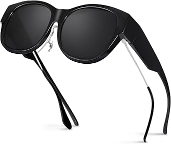 Hifot Polarized Fit Over Glasses Sunglasses for Women Men,Trendy Sunglasses Over Glasses Women Men With UV400 Protection