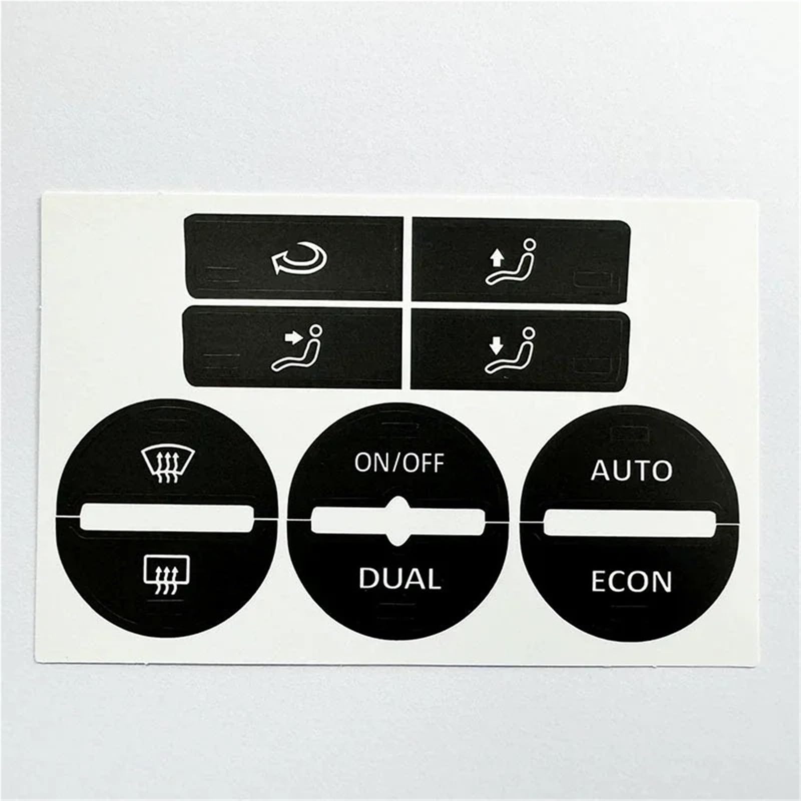 Dash Button Stickers Compatible with VW for Golf for Mk5 for Passat Ac Window Climate Worn Peeling Buttons Repair Sticker Control Button Decals Stickers Auto
