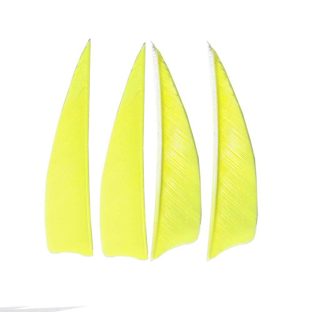 wolfman Tiro con L'Arco 3/4/5 Pollici Piume di Freccia Piume di Tacchino Naturale Impennata Destra Ali Lacrima Scudo Palette per DIY Freccia da 100 PZ