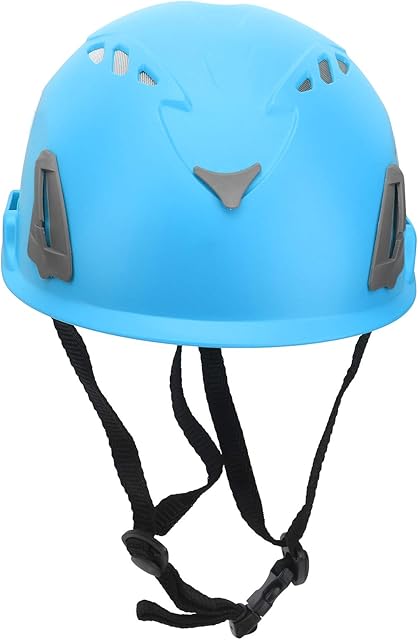 Adjustable Helmet, Outdoor Helmet Safety Head Adjustable Helmet Outdoor for Earmuffs for Warning Taillights(Blue)