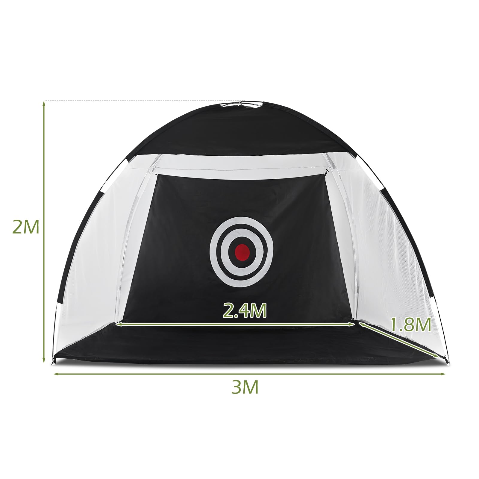 TUKAILAi Red de golf plegable de 10 x 7 pies, red de golf portátil para jardín, interior y exterior, red de práctica de golf para interior, exterior, patio trasero, red de práctica de golf todo en 1