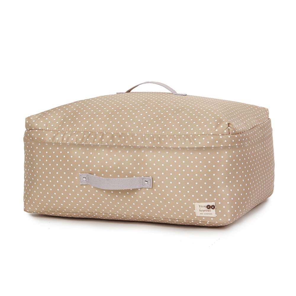 ETRGFTHU Quilt Storage Bag Quilt Finishing Bag Fabric Moisture-proof Thickened Household Quilt Bag Healthy Environmental Protection Fabric Dust And Moisture Proof Machine Washable(Beige,63x48x28cm)