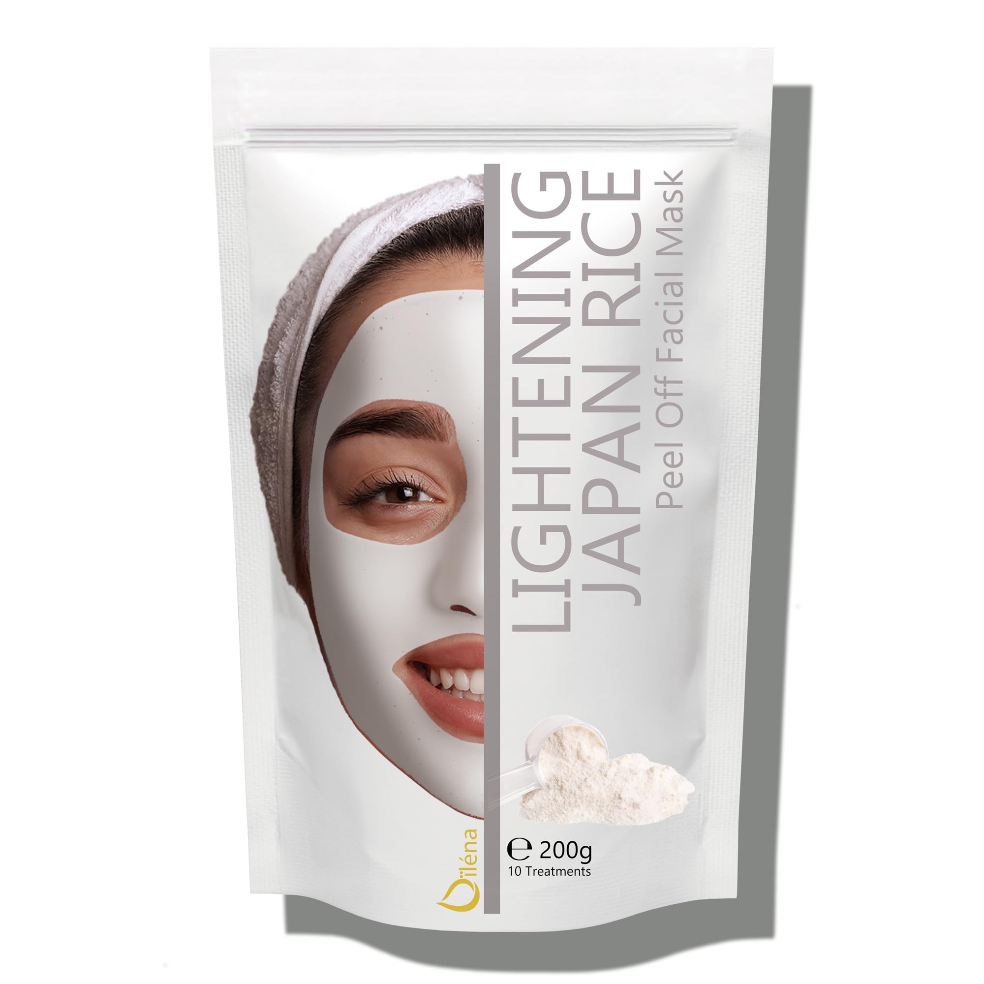 Mascarilla facial hidratante de alginato en polvo, removedor de espinillas Mascarilla puntos negros Mascarilla Vegan, sin aclarado, exfoliante 200 g (Mascarilla Anti arrugas ácido hialurónico) — view 17