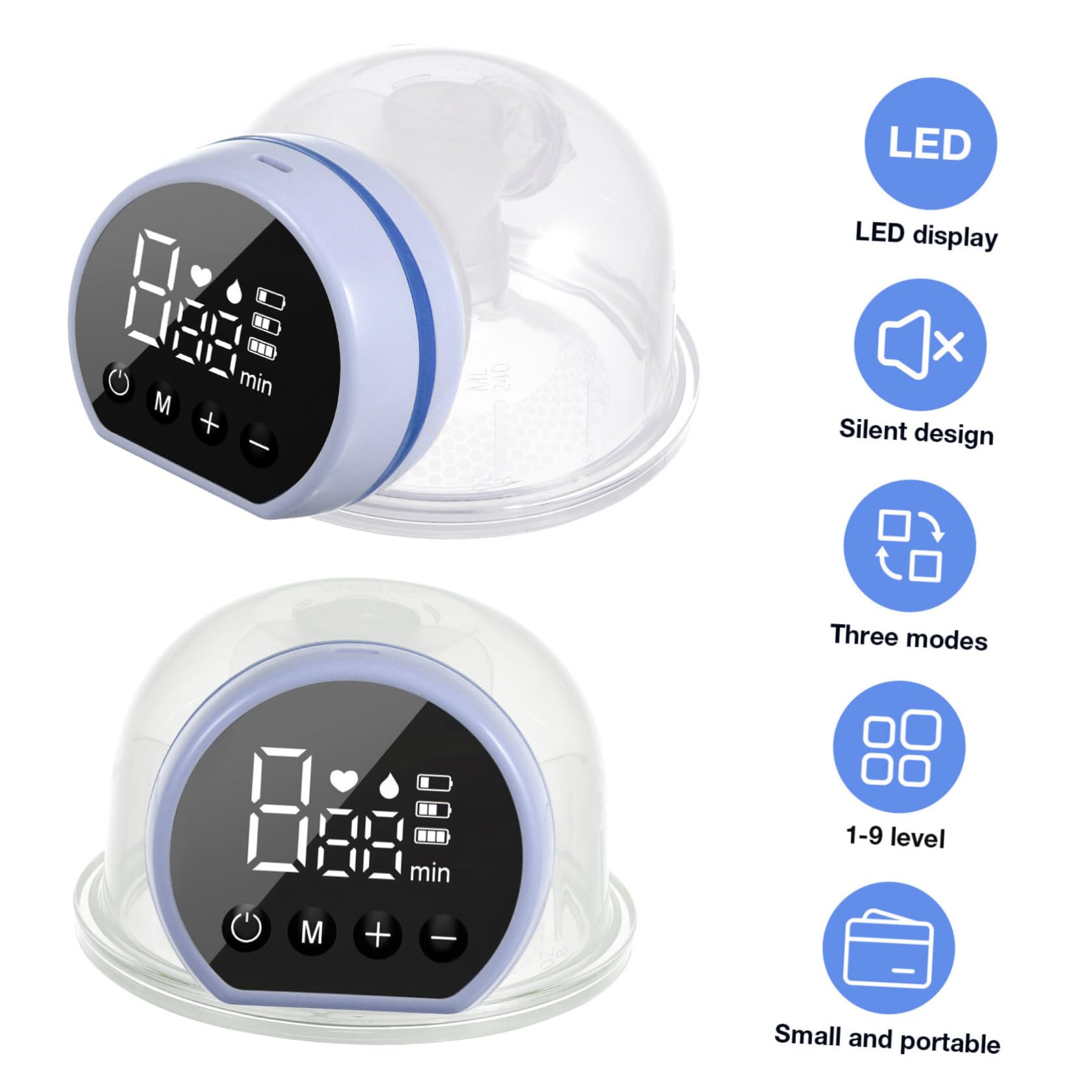 Design Tiralatte Silenzioso Portatile Silicone, Indossabile Elettrico