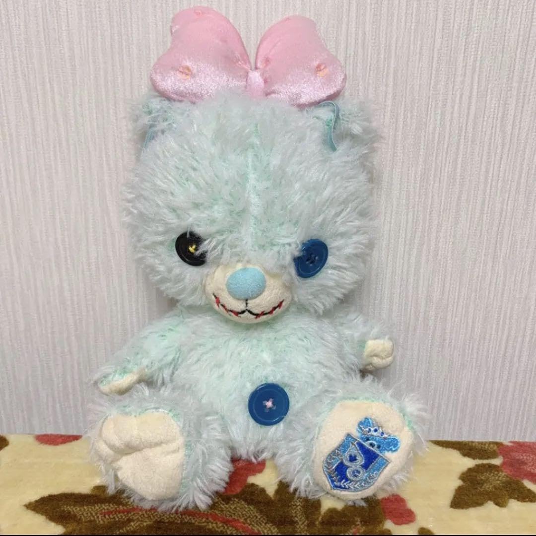 ユニベアシティのぬいぐるみ、ぬいぐるみバッチのセット（ブルー、パイ