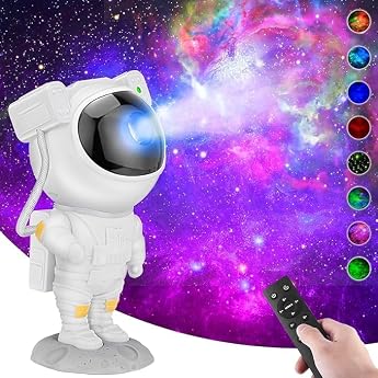 Gohfeoeo Star Projector Galaxy Night Light with Timer and Remote Control - 360&deg; Rotation Magnetic Head, Astronaut Projector, 