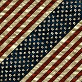 Hot Leathers Unisex-Adult Distressed American Flag  Bandana (Multicolor, 21' x 21')