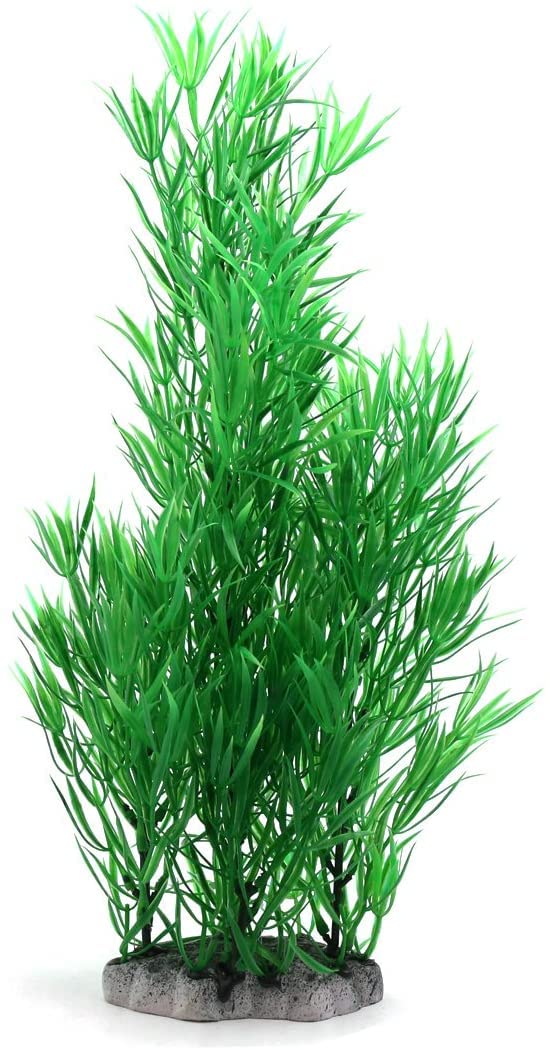 Amazon.co.jp: XYWHPGV 緑のプラスチック製のリアルな植物水族​​館水槽
