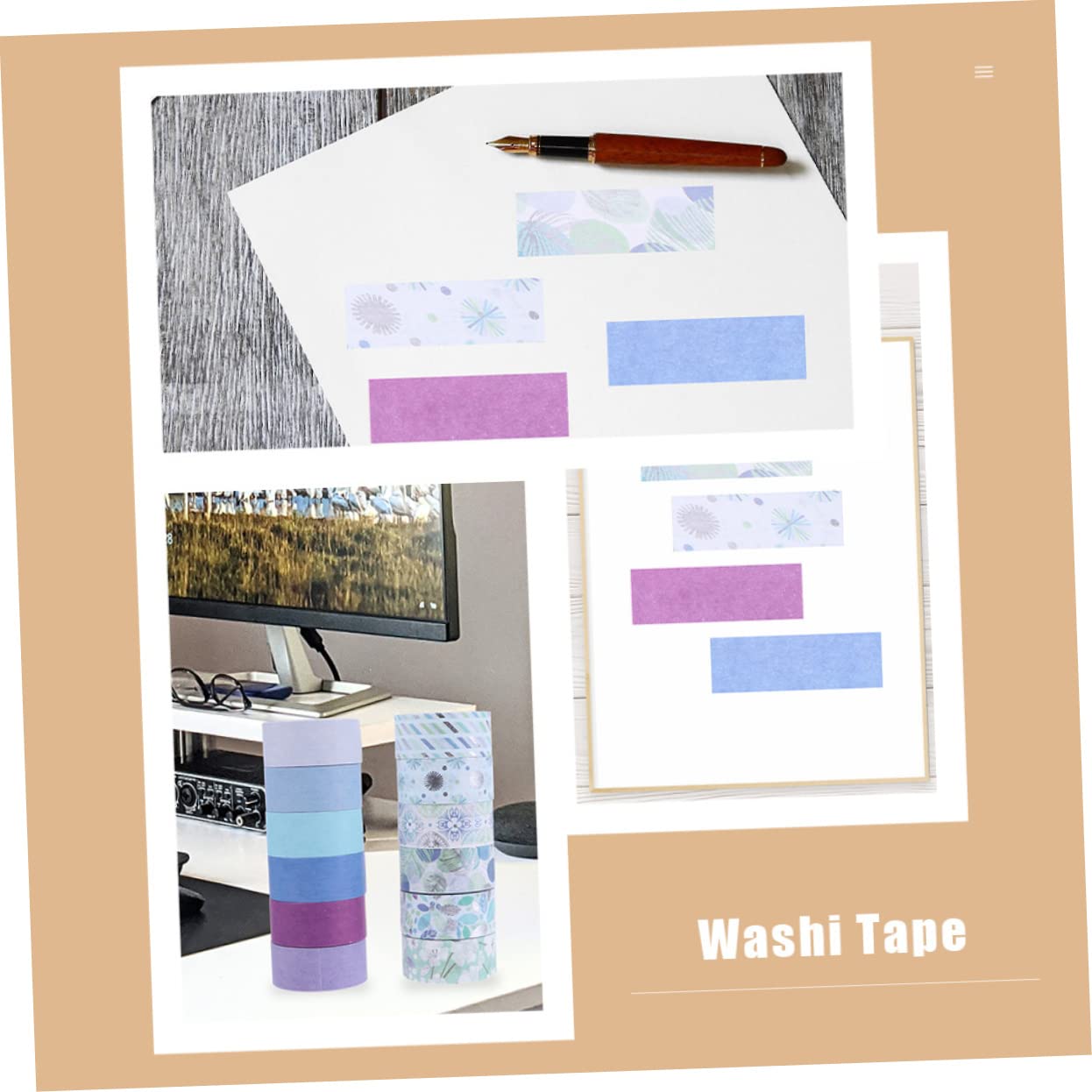 EXCEART 72rollos Cinta Washi para Manualidades y De para Scrapbooking y Embellecimientos