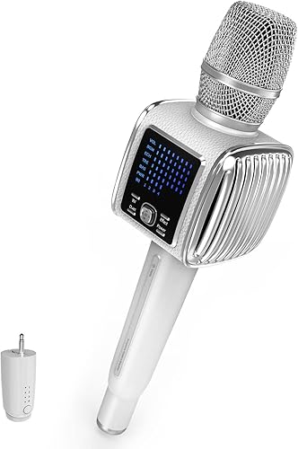 TOSING Micrófono inalámbrico G6 para karaoke para adultos, 10 W LCD DIY Bluetooth MicMusic Vol+- EOV TWS altavoces con máquina de karaoke