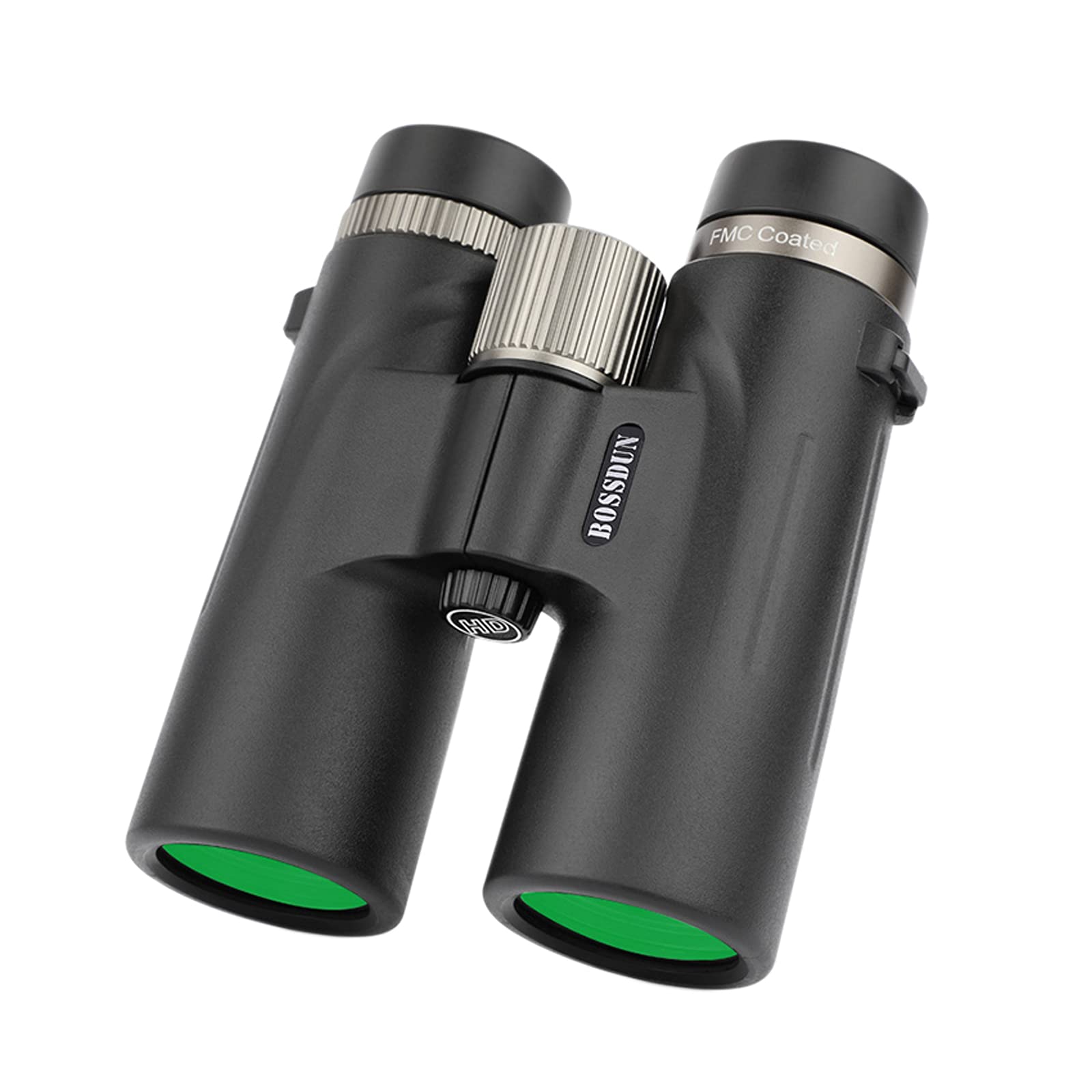 Jumelles 12 x 42 HD étanches haute performance avec vision nocturne dans des conditions de faible luminosité pour l'observation des oiseaux, la randonnée, la chasse, le tourisme (noir)