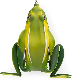 Lunkerhunt - Topwater Fishing Lures for Bass Trout Fishing | Combat Frog Lure for Big Fish | Award Winning Hollow Body Frog Fishing Bait with Weedless Hooks