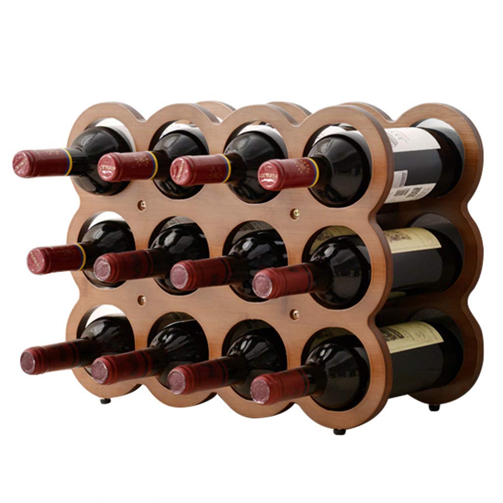 Casier à vin empilable de style classique en bambou pour votre bar