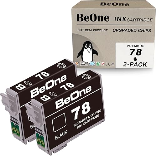 BeOne Cartucho de tinta remanufacturado de repuesto para impresora Epson T078 78 T78 para usar con impresora Artisan 50 Stylus Photo R260 R280 R380