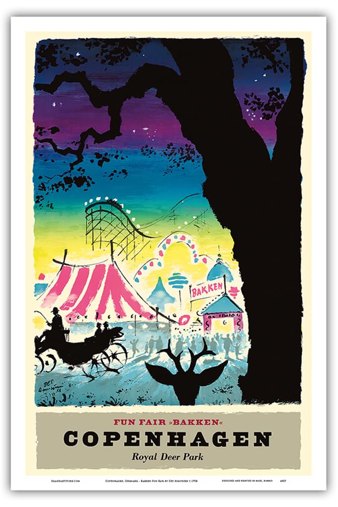 Amazon.com: Copenhagen Denmark - Bakken Fun Fair Amusement Park