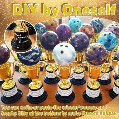 8 pack mini gold trophies award cupsgold participation trophy cupsplastic gold trophy for propsparty favorsrewardssportscompetitionswinning prizes 4 in