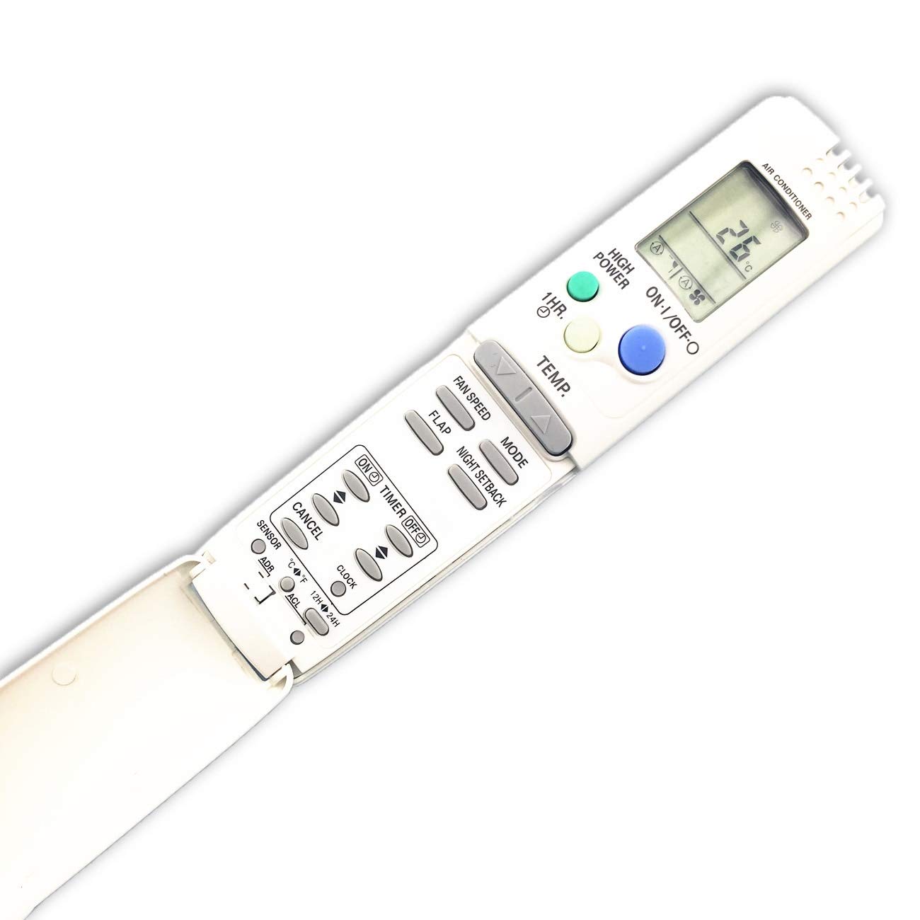 Calvas - Telecomando per condizionatore d'aria adatto per Sanyo Rcs-4mvps4ex