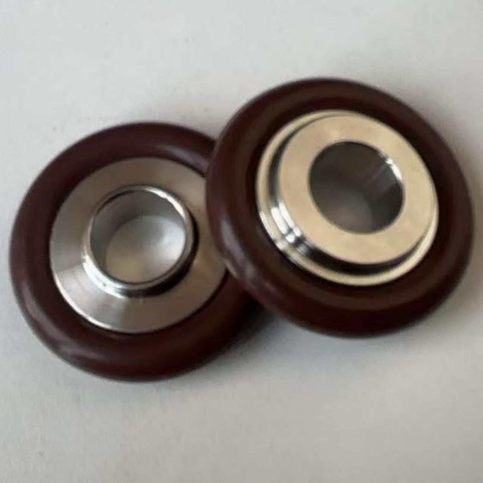 o-ring z gumy fluorowej, Zestaw 5 szt. pierścieni centrujących kołnierz ISO-KF ze stali nierdzewnej z pierścieniem typu O-ring Buna(KF50)