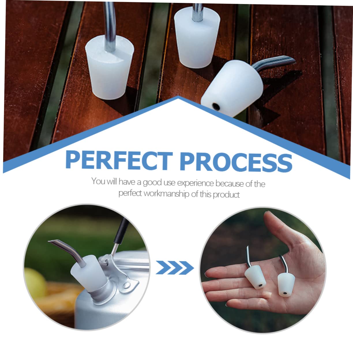 OHPHCALL Replaceable Spout for Coffee Pot Kettle Extension Tube Bottle Pourers for Outdoor Water Pots Camping