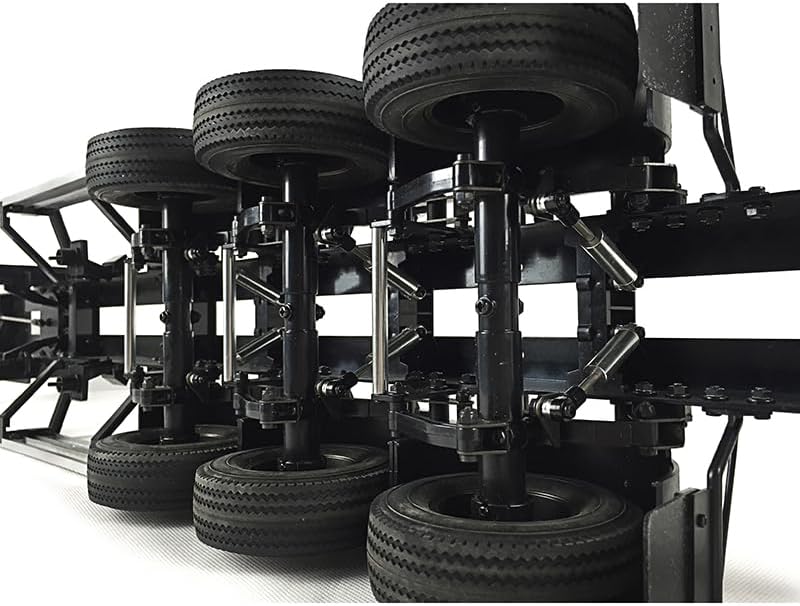 US in Stock, 40Ft Chassis Container Model Compatible with Tamiya DIY Tractor Truck Semi Trailer Car