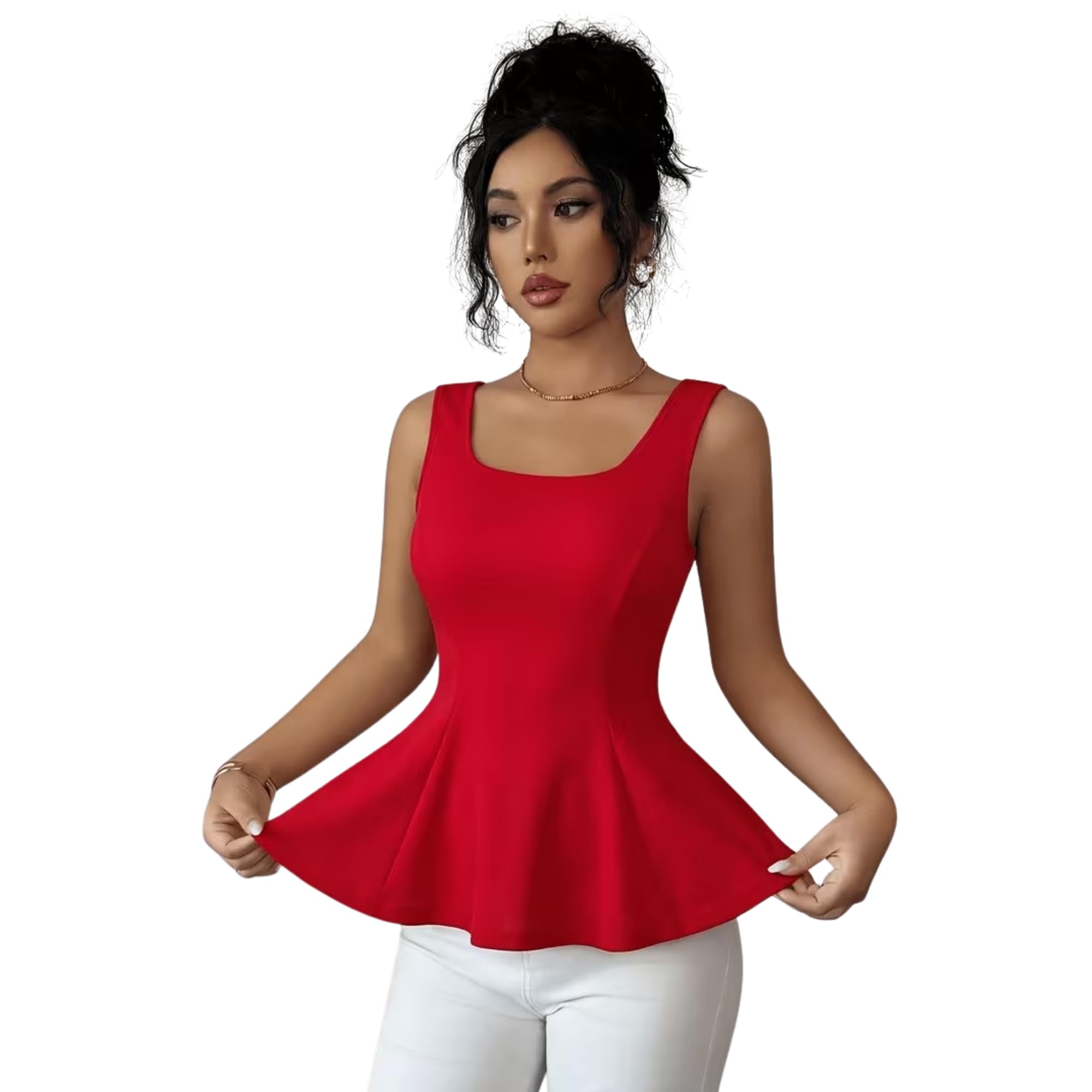 Square Neck Sleeveless Top-image-31